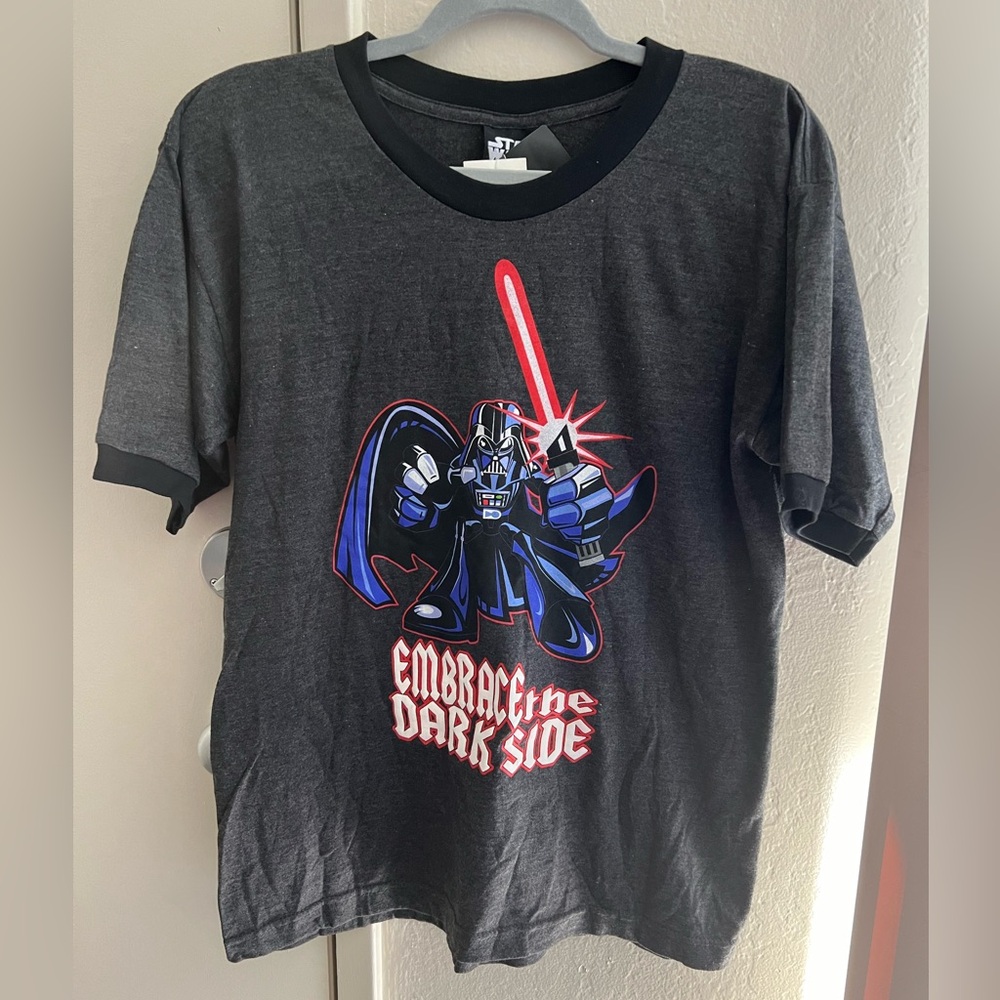 Men's Medium size Star Wars "Embrace the Dark Side" shirt. New with tags.
